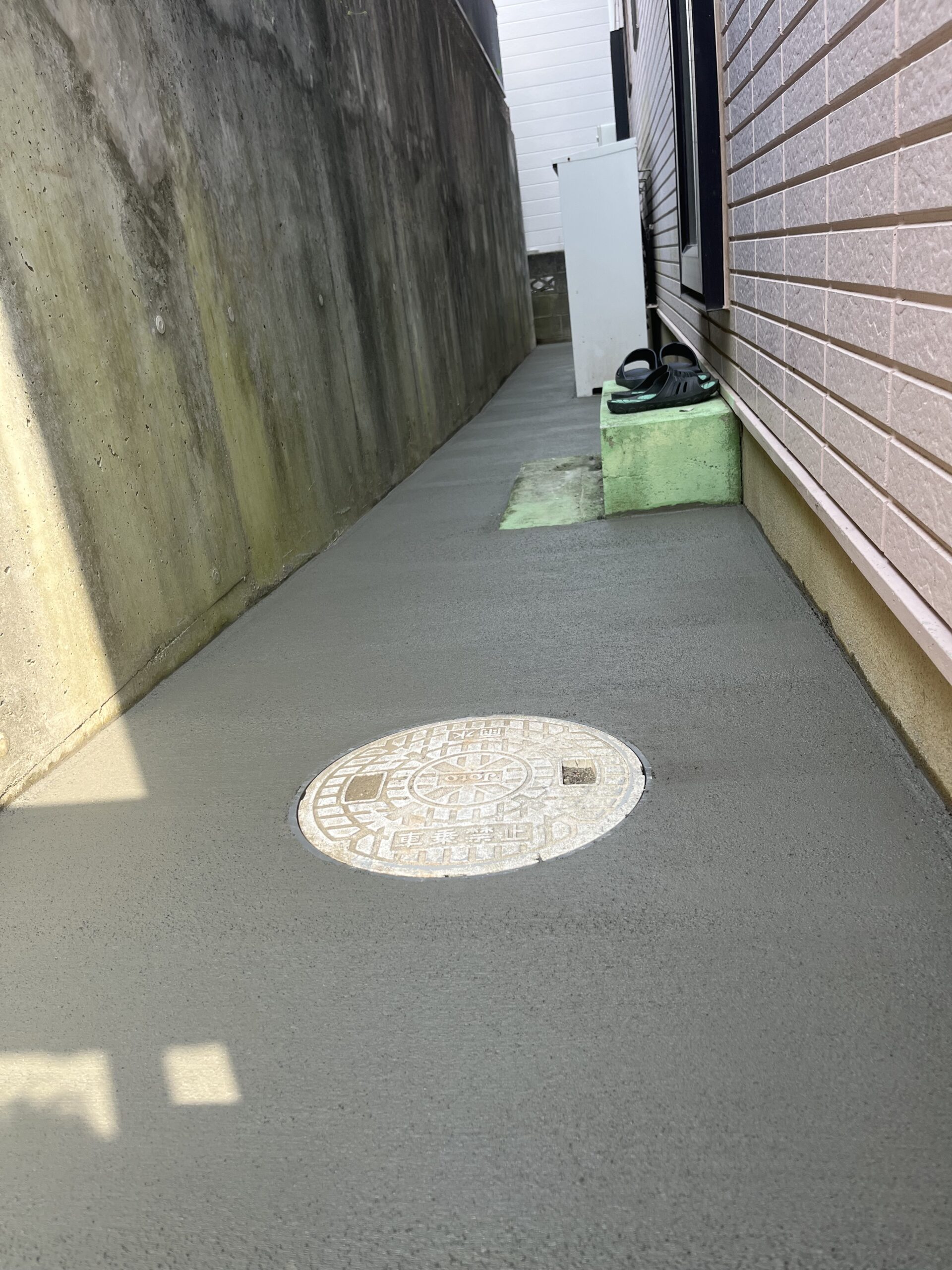 沼津市　🌱外構　防草コンクリート🌱